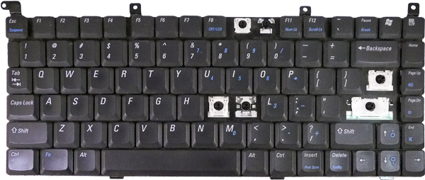 Výměna klávesnice notebooku