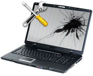 Oprava obrazovky či pantů notebooku